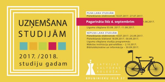 TURPINĀM UZŅEMŠANU STUDIJĀM 2017./2018.