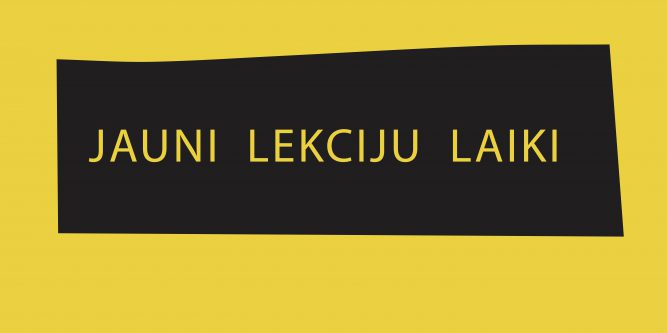 JAUNI LEKCIJU LAIKI!