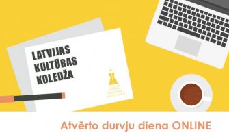 Online atvērto durvju diena Latvijas Kultūras koledžas Facebook profilā