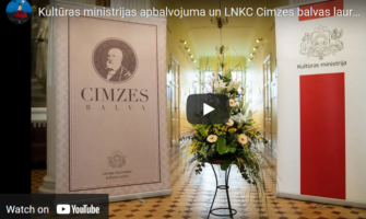 Latvijas Kultūras koledžas studenti veido Cimzes balvas sveikšanas ceremonijas video