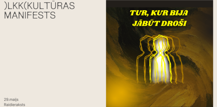Raidieraksts “Tur, kur bija jābūt droši”