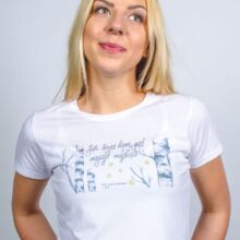 Tīna Annija Bērziņa. Bērza lapa migliņā Kreklu grafikas dzains